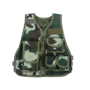 Gilet De Camouflage Pour Enfants Chauds Pour Les Jeux De Chasse De Combat En Plein Air (Jungle Camouflage L) - Neuf