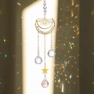 MEVRONISSHOP-Attrape Soleil Cristal, Pendentif de Jardin, Suspendu Suncatcher Pendentif Ornement Capteur, pour Fen&ecirc;tre Chambre et Jardin No&euml;l Jour de F&ecirc;te Mariage (Couleur 7) - Neuf