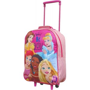 Valise cabine pour enfants avec roulettes et poignée télescopique u2013 Idéal pour les pauses courtes,les vacances,les soirées pyjama et les voyages scolaires,princesse,43x29x14 cms,Sac à - Neuf