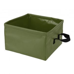 Bassin Pliable Anti-Fuite, Seau De Camping Pliable Portable Pour Voyage Et Randonnee, 13 L, Vert Od 13 L - Neuf