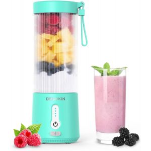 M&eacute;langeur Portable De 473,6 G,Petit M&eacute;langeur Sans Fil De Taille Personnelle Pour Milkshakes Et Smoothies Avec 6 Lames Pour Cuisine,Maison,Voyage - Neuf