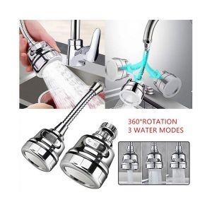 A&eacute;rateur de robinet de cuisine &agrave; 360&deg; avec modes de pulv&eacute;risation &eacute;conomes en eau et rallonge - Neuf