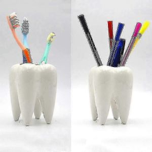 Céramique Dent Crayon Brosse À Dents Porte-Pot Viande Plante Pot Bureau à domicile École Cadeau Dentaire Tw - Neuf