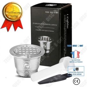 kit de confort voyage Compatible avec la coque de la capsule de caf&eacute; en acier inoxydable Nestle nespresso remplissant la coque - Neuf