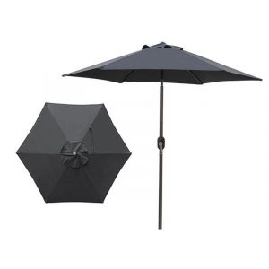 Housse de rechange noire 2XL pour parasol d'ext&eacute;rieur - Convient aux parasols de 300 cm de diam&egrave;tre, r&eacute;sistante aux intemp&eacute;ries et facile &agrave; nettoyer - Neuf