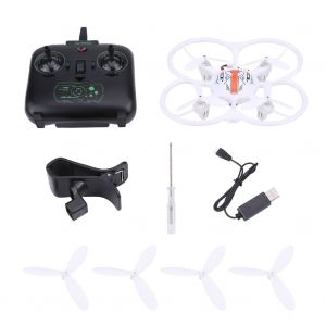 Drone Telecommande 2,4 Ghz 6 Essieux, Wifi, Quadricoptere, Mode Sans Tete, Avec Camera 2 Mpx, Blanc-Qhfen - Neuf