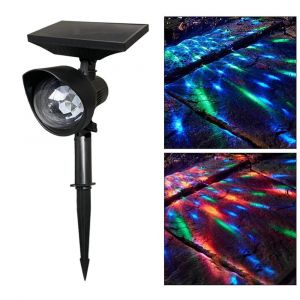 Projecteur De Jardin Solaire Pelouse Projecteur De Couleur En Mouvement - Neuf