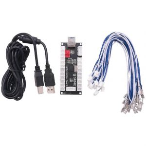 Zero Delay Arcade Usb Encoder Pc To Joystick Pour Mame Jamma & Autres Jeux De Combat Pc Jp - Neuf