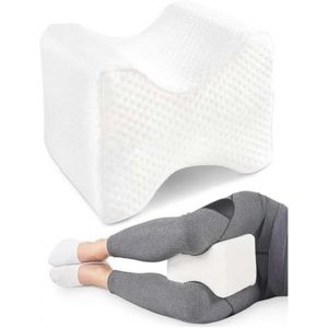Kalanka-Coussin Jambes Orthopédique Luno Mémoire De Forme - Alignement Genoux & Hanches, Soulage Douleurs Sciatiques & Lombaires, Sommeil Latéral & Grossesse, Housse Bambou Lavable Hypoallergénique - Neuf