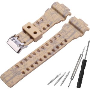 Kal-Bracelet De Montre De Rechange En R&eacute;sine Pour Casio G-Shock Gd120/Ga-100/Ga-110/Ga-700 Bracelet Pour Homme - Neuf