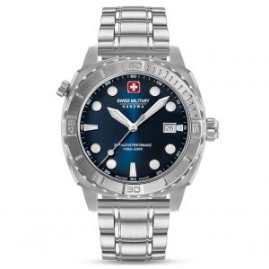 Mens Watch Swiss Military Smwgh0004001-Set, Quartz, 43mm, 10atm - Neuf