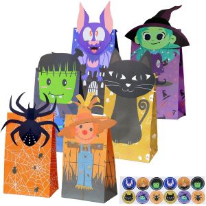 30Pcs Sac Papier Cadeau Petit Format avec Poignées,Pochette Cadeaux Papier Kraft Jaune,Pochette Cadeau Anniversaire Enfant, Sachet Bonbon Coloré pour Halloween,Anniversaire,Noël,Party,Mariage - Neuf