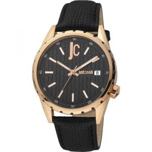 Montre - Just Cavalli - Jc1g217l0035 - Quartz - Cuir Noir - Chic - Neuf