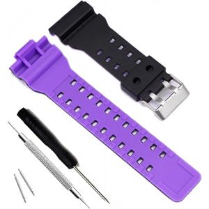 Kal-My Time Olibopo Natural Resin Replacement Watch Band Strap For Casio Mens G-Shock Gd120/Ga-100/Ga-110/Ga-100c - Neuf