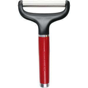 Kal-Couteau Éplucheur Pour Fromages En Inox - Couleur Rouge Cerise Et Noir - Neuf