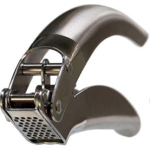 Presse-Ail En Acier Tcgg,Hachoir À Ail Assisté Par Double Levier De Qualité Professionnelle Robuste Avec Réservoir De Grande Capacité - Facile À Nettoyer À Double Levier A - Neuf