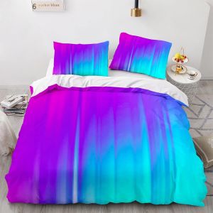 Parure Lit Personnes Fille + X Taies D'oreiller Xcm Microfibre Parure Housse De Couette Doux Confortable Parure De Lit X Enfant Rayures Rayure Ray&iquest;&iquest;E X Cm - Neuf