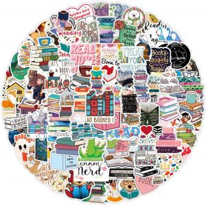 Trahoo-Stickers 100 Pièces Autocollants Imperméables Stickers Enfants Autocollant Aesthetic Autocollant Kawaii Pour Guitare, Bouteille, Ordinateur, Scrapbook, Guitare - Neuf