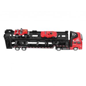 1:48 Alloy Container Truck Car Model Toy PullBack Highly Simulation Children Vehicle Toy(rouge ) - Neuf
