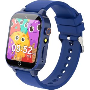 Montre Connectée Enfant 26 Jeux,Montre Enfant Garcon Fille Hd Caméra Musique Vidéo Podomètre Livre Audio Réveil,Montre Intelligente Enfantcadeaux Anniversaire Pour Filles Et Garçons 3-12 Ys - Neuf