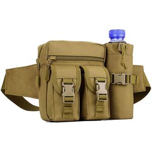 KALANKA-Huntvp Sac Banane Sacoche Ceinture Homme Femme Tactique Sacoche Militaire avec Poche de Bouteille d'eau pour Travail Randonnée Camping Voyage Cyclisme Escalade Chasse Trekking Excursion - Neuf