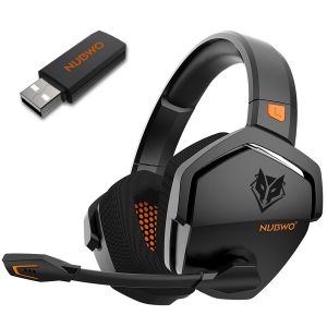 Nubwo G06 Casque Gaming Sans Fil Bluetooth 2.4g - Anc Réduction De Bruit - 50h+ Autonomie - Son Stéréo Immersif - Micro Détachable - Confortable Pour Pc/Ps/Xbox/Ns - Neuf