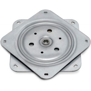 CFRY-- Plateau Tournant/Support Rotatif à 360° pour Meuble Écran Ordinateur/Poste TV, Zingué, Acier - Neuf