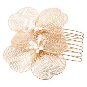 Accessoire De Coiffure ¿¿L¿¿Gant Pour Mariage - Peigne ¿¿ Cheveux Fleuri Pour Femme, Accessoire De Coiffure De Mari¿¿E, Fait Main, Design Exquis - Neuf