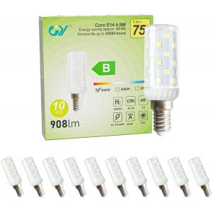 Ampoule Led E14,3.2 W Ampoule Maïs Led (Équivalent 40w),520 Lumens 3000k Blanc Chaud,Ampoule Petite Culot À Vis,Pour Hotte,Lustre, Non-Dimmable,Lot De 5 - Neuf