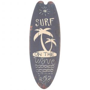 Plaque de planche de surf suspendue, décoration intérieure unique, panneau suspendu rétro en bois - Neuf