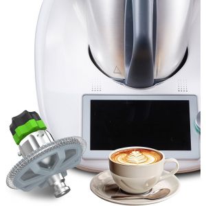 CMWS-Mousseur à lait pour mixeur thermique TM5 TM6, accessoires Thermomix, accessoires Thermomix TM6, accessoires de mousseur à lait, pièces de rechange, accessoires pour robot de cuisine (argent) - Neuf