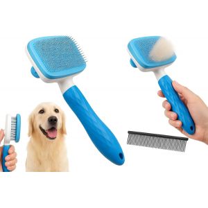 Jgd-Brosse &Eacute;pilatoire Pour Animaux De Compagnie Brosse Pour Chien Et Chat Brosse Pour Animaux &Agrave; Poils Longs Et Courts Peigne Pour Animaux De Compagnie Peigne Pour Chien Et Chat Peigne &Agrave; - Neuf