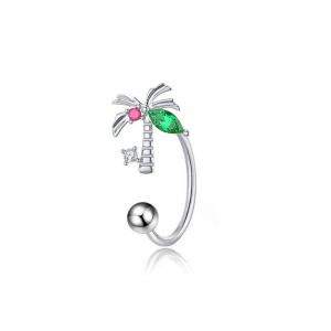 3pcs Bague À Lèvres En Forme De C En Acier Inoxydable Avec Fleur De Papillon En Zircon Micro-Incrustée, Clou D'oreille, Bijoux Pour Les Lèvres, Bague En Fer À Cheval, Bague En Os D'oreille-Lune - 1,2*12* - Neuf
