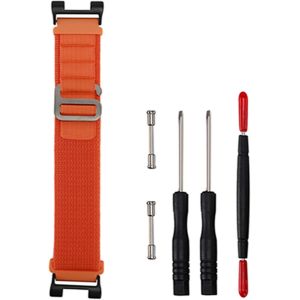 Kal-Bracelet Nylon Alpine Loop Compatible Casio Sgw-100/Sgw-200/Gw-3000b/Gw-3500b U2013 20mm, Connecteurs Métalliques, Léger & Respirant - Neuf