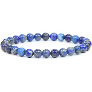 Eryi-Bracelet En Véritable Pierre Précieuse Avec Perles Rondes De 6mm - Différentes Longueurs - Bracelet En Pierres Précieuses Porte - Bonheur Talisman Cadeau - Neuf