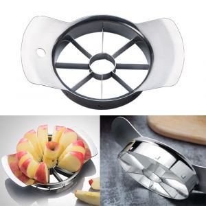 Ensemble De Coupe-Pomme, Coupe-Pomme Et Vide-Pomme 8 Tranches, Coupe-Pomme En Acier Inoxydable, Dénoyauteur, Diviseur Avec Lame Ultra-Tranchante Et Poignée Ergonomique Pour Pomme, Poire Et Oignon. - Neuf