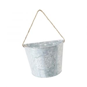 Planter en métal rustique jardinière semi-circulaire créative pour la cour - Neuf