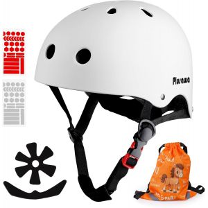 Subzonal-Casque Enfant Certifié En1078 Ce¿Casque De Vélo Pour Enfant, Mentonnière Réglable¿Réfléchissant - Vélo, Roller, Patins - Inclut Autocollants 3d + Sac - Neuf