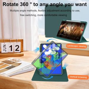 Case Pour Xiaomi Redmi Pad 2 11"" Coque Avec Emplacement Pour Stylo & Support Rotatif,Cuir Pu + Acrylique Transparent - Neuf