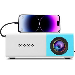 CHECARZHN--NO1-Mini Projecteur, 1080P Full Hd Hifi Portable Movie Projecteur, Smart Home Projecteur Avec Hdmi, Usb, Interface Sonore De 3,5 Mm Pour Smartphone, Ordinateur Portable, Télév ur, - Neuf