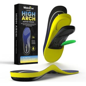 Nbgcm-Semelles Orthopédiques Pieds Creux - Soutien Voûte Plantaire Homme/Femme - Sport, Randonnée - Anti-Fatigue & Respirant,Jaune (Xl) - Neuf