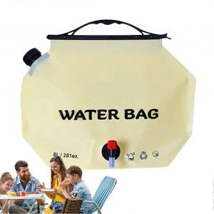 Sac A Eau De Camping Portable 8 L, Etanche, Pour La Maison, Le Jardin, La Randonnee, Les Voyages - Neuf