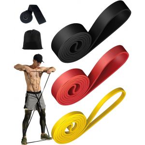 Mevronisshop-Bande Elastique Musculation 3 Niveaux De R&eacute;sistance Facile &Agrave; Transporter De Porte Bande Elastique Fitness Ancre De Porte &Eacute;lastique Musculation Pour Entra&icirc;nement Pilates Physio Stretch Yo - Neuf