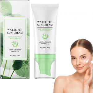 Checarzhn--No1-Crème Protectrice Rafraîchissante Spf 50+ - Protection Large Spectre, Sans Parfum, Sans Effet Blanc Sur Tous Les Tons - Hydratante Et Légère, Idéale Pour Les Peaux Mixtes À Grasse - Neuf