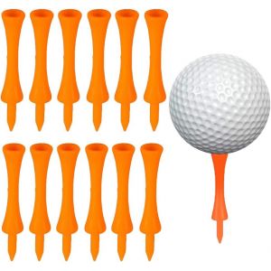 70 Pi&egrave;ces Tees De Golf,Castle Tees De Golf,Durables Tees De Golf Ch&acirc;teau,Tees De Golf Plastique Pour L'entra&icirc;nement Des Golfeurs (Orange) - Neuf