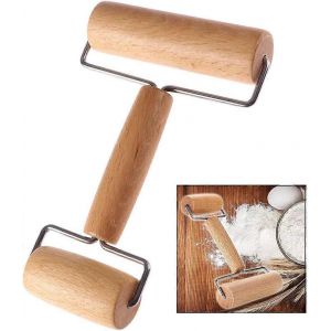 Rouleau À Pizza À Rouleau À Pâtisserie En Bois Pour Gâteau Fondant Outil De Cuisson De Pain - Neuf