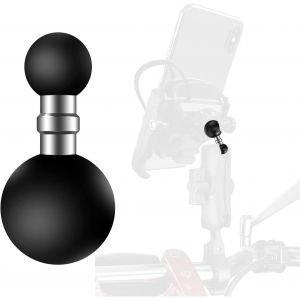 MEVRONISSHOP-Ram Mount Moto Adaptateur de Balle &agrave; Double T&ecirc;te 25 mm &agrave; 17 mm Arms de Montage &agrave; Double Boule Compatible avec RAM Dual Socket &agrave; Rotule Support GPS Moto Accessoire Velo (A) - Neuf