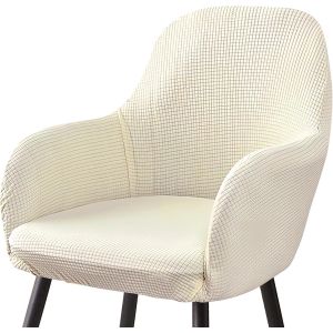 ERSHI-Housses de Chaise de Salle à Manger, Housse de Chaise Élastique avec Accoudoir, Antidérapant Couvre Chaises de Dossier Amovi[697] - Neuf