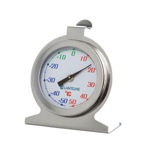 KAL-Thermomètre De Réfrigérateur En Acier Inoxydable - Température De -50 °C À 50 °C - Thermomètre Analogique Compact Pour Un Contrôle Précis De La Température - Thermomètre De Réfrigérateur À - Neuf