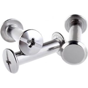 Vis Chicago M5x50mm Vis de Reliure Rivets en Acier Inoxydable,Vis à Tête Cruciforme pour Cuir,Ceinture,Décoration,Reliure,Livre (5 Pièces) - Neuf